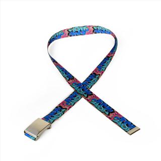 silver personalised photo belt